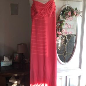 Beautiful Coral Bridesmaid Dress